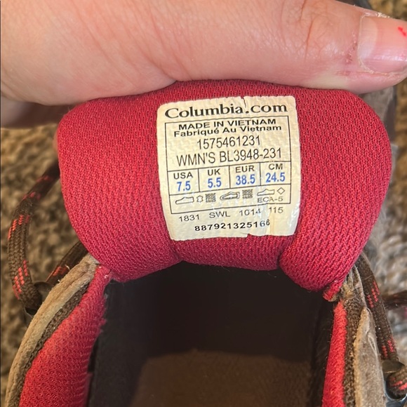 Columbia Brown and Pink Hiking Shoes - Picture 7 of 7